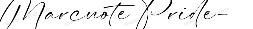 Marcuote Pride字体转换